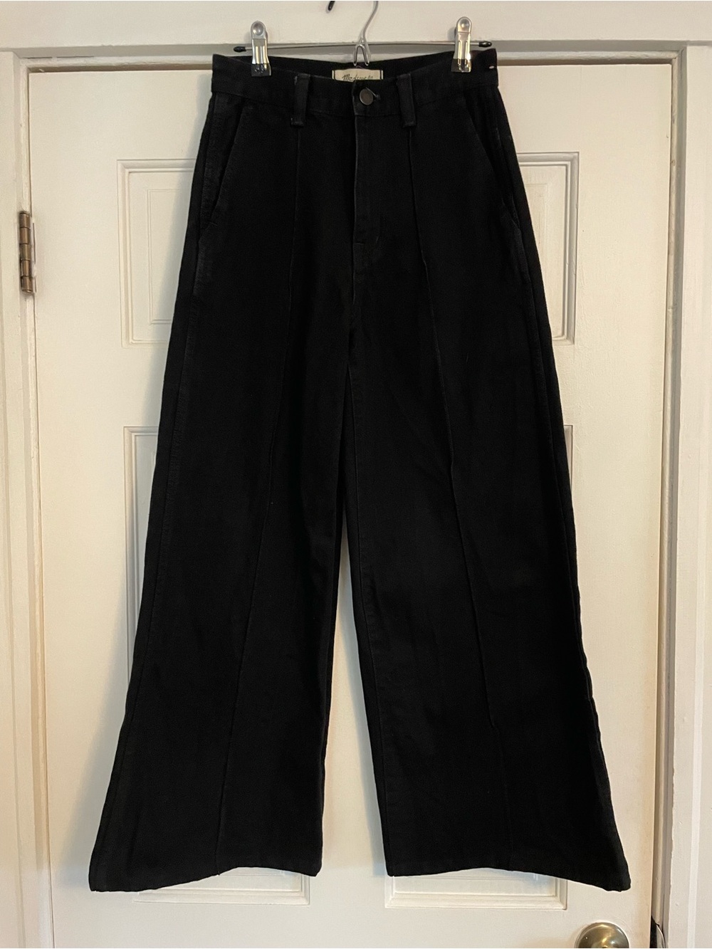 Madewell High-Waist Wide-Leg Women's Jeans – Black Size 24